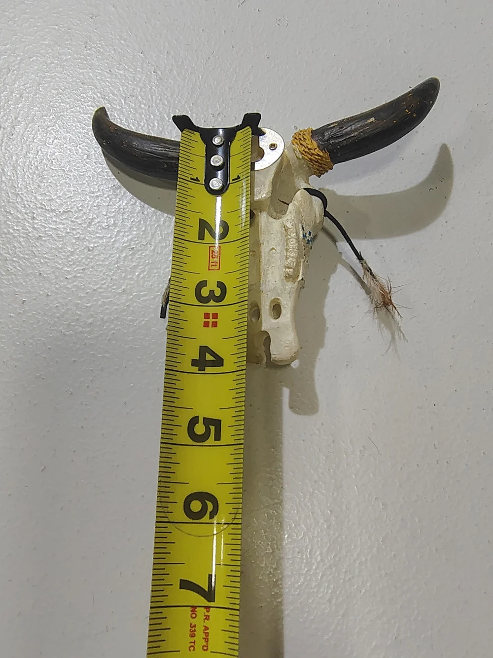 Leather Southwest Style Decorated Steer Skull Wall Hanging Resin